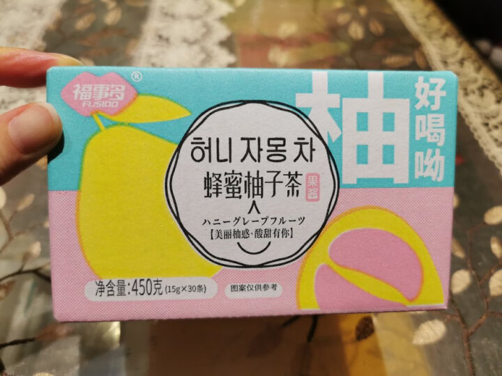 福事多 蜂蜜柚子茶1kg大瓶装 韩国风味冲饮果汁维c茶饮品搭配早餐送礼礼品 晒单图