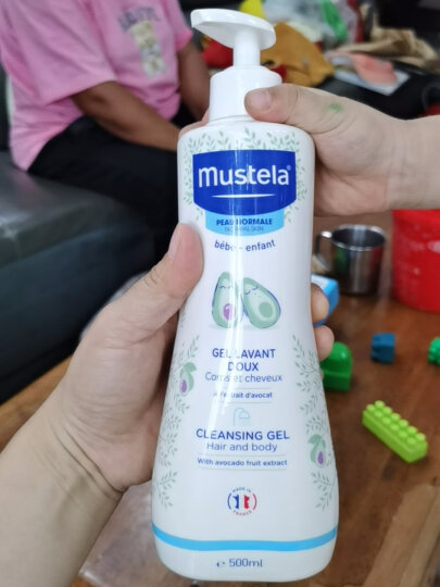 妙思乐（Mustela）儿童洗护套装（洗发水沐浴露二合一500ml+身体乳300ml ）法国进口 晒单图