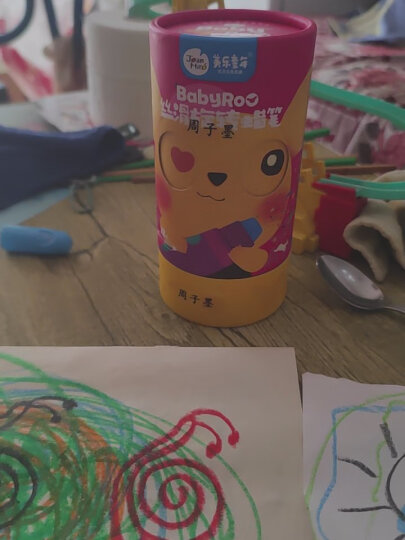 美乐童年儿童蜡笔幼儿无毒不脏手油画棒12色宝宝绘画画彩笔可水洗丝滑礼物 晒单图