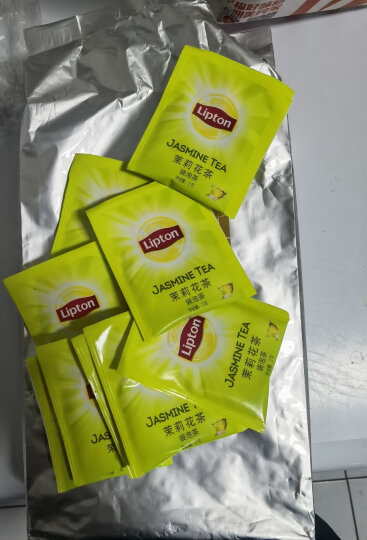 立顿（Lipton）茶叶2023年茉莉花茶安徽黄山下午茶袋泡茶包纸塑独立包装2g*80包 晒单图