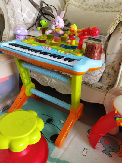 汇乐玩具电子琴儿童钢琴初学者1-3岁婴幼儿新生儿玩具音乐早教玩具弹唱录音37键男孩女孩玩具乐器生日礼物 晒单图