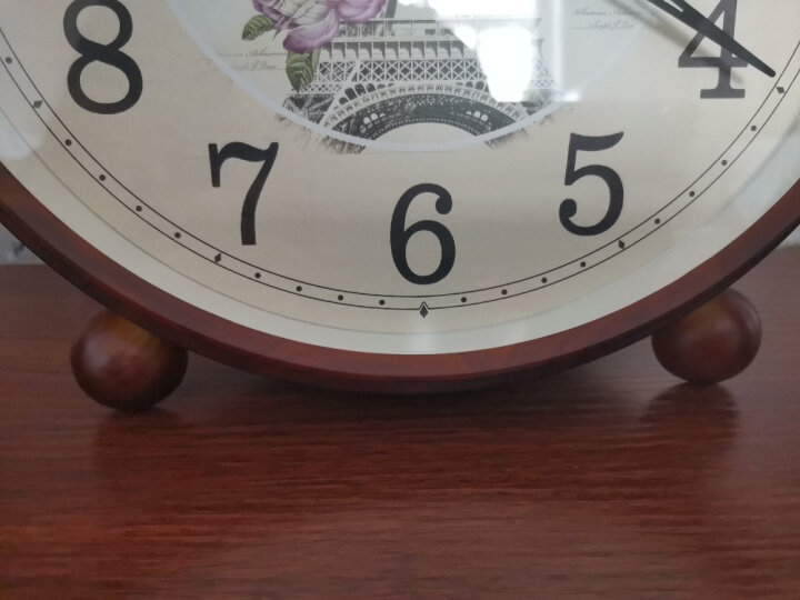 康巴丝挂钟古典欧式座钟表复古客厅装饰台钟创意卧室床头时钟石英钟 罗马仿木2982 晒单图