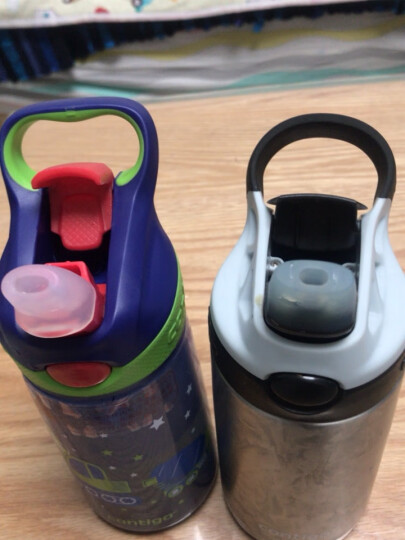 美国contigo康迪克 儿童吸管水杯夏季便携户外运动塑料吸管杯子450ml 汽车总动员HBC-STR018 晒单图
