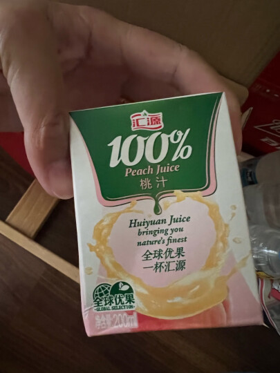 汇源果汁 100%桃汁200ml*24盒 维生素果汁饮料整箱礼盒 晒单图