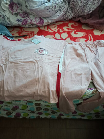 集倩（JIQIAN）睡衣女秋季长袖纯棉休闲韩版可爱减龄可外穿家居服套装 T5234 M(80-100斤) 晒单图