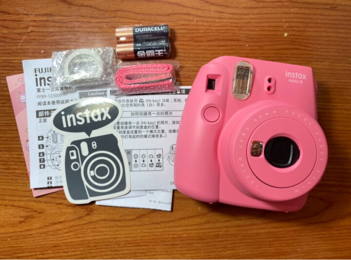 富士instax立拍立得 一次成像相机 mini9相机(mini8升级款) 火烈鸟粉 晒单图