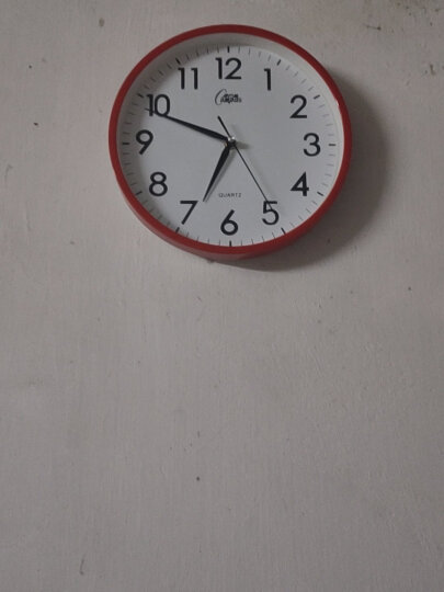 康巴丝（COMPAS）挂钟 创意简约钟表客厅石英钟表挂墙时钟 c2855 红色 晒单图