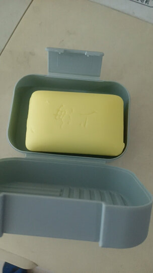 四万公里 香皂盒迷你密封家用皂托皂架旅行出差便携肥皂盒SW2008条纹绿 晒单图