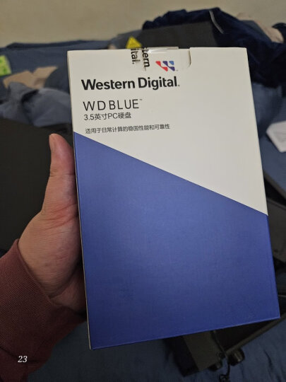 西部数据(WD)蓝盘 4TB SATA6Gb/s 64MB 台式机械硬盘(WD40EZRZ) 晒单图