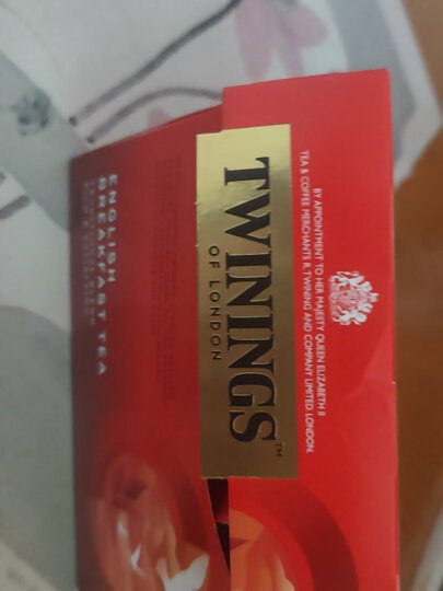 川宁（TWININGS）金豪英式早餐红茶 进口茶叶 下午茶 三角茶包袋泡茶 15袋*3g 晒单图