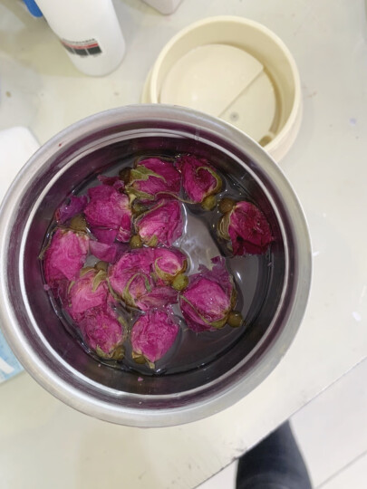 贡苑花草茶叶【绿色食品】玫瑰花茶200g特平阴级大朵胎玫瑰无硫磺 晒单图