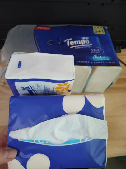 得宝（TEMPO）抽纸 盒抽90抽*4盒 高端商务 纸巾餐巾纸 卫生纸单提 晒单图