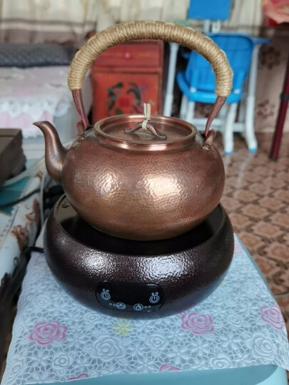 友茗堂友茗堂 电陶炉电茶炉家用煮茶器烧水茶具不挑壶光波电磁炉1001 黄花梨+耐热玻璃壶 晒单图