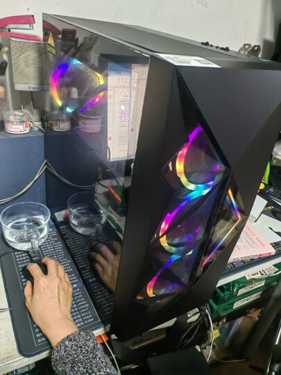 纵横卓创十代i5 10400/GTX1050Ti双硬盘设计师渲染建模绘图视频剪辑游戏组装台式电脑主机 配置一：R7 2700处理器 单主机 晒单图