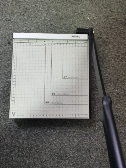 得力(deli) 8015 钢质切纸机/切纸刀/裁纸刀/裁纸机 250mm*250mm 晒单图