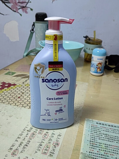 哈罗闪（sanosan）婴幼儿润肤乳500ml【0-12岁】身体乳面霜宝宝润肤霜清爽保湿滋润 晒单图