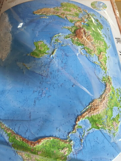 3d立体世界中国地形图挂图凹凸浮雕版儿童地理学习套装组合 晒单图