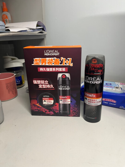 欧莱雅男士强塑定型三孔喷雾200ml 发胶喷雾 持久支撑发型 定型喷雾男 晒单图