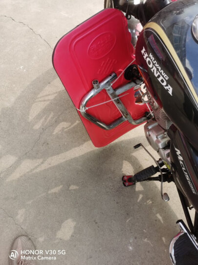 闽超适用于GN125摩托车前保险杠泡沫挡风板下挡泥板防风保暖摩托配件 泡沫挡风板-红色 晒单图