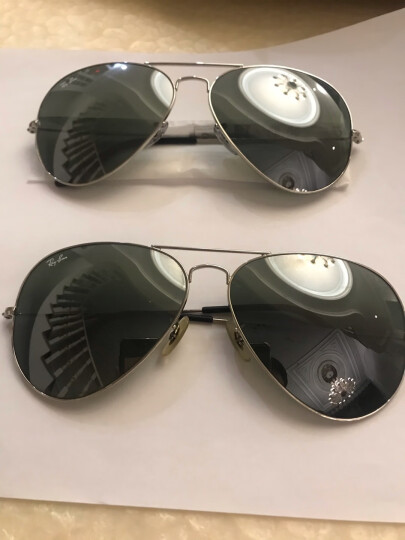 Ray-Ban 雷朋 时尚中性款飞行员系列银色镜框银色镜面镀膜镜片眼镜太阳镜 RB 3025 003/40 62mm 晒单图