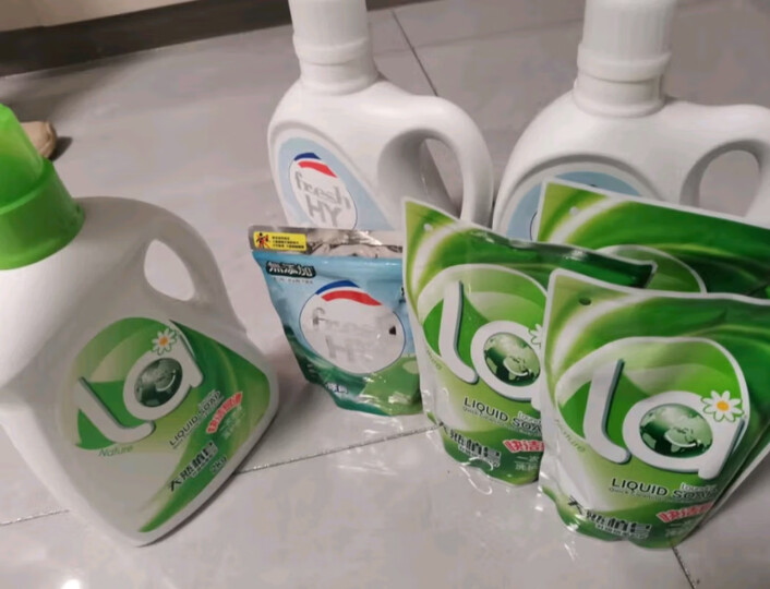 la洗衣液 天然皂液机洗内外衣 倍柔2L*3瓶+500ml*4袋 晒单图