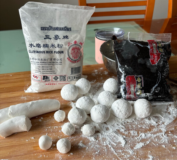 三象臻选水磨糯米粉 汤圆粉雪媚娘冰皮月饼糍粑原料 500g  泰国进口 晒单图