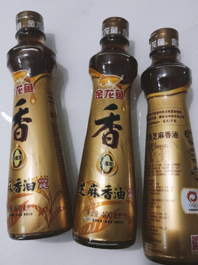 金龙鱼芝麻香油凉拌调味烹饪火锅 纯芝麻 香油 400ML 晒单图