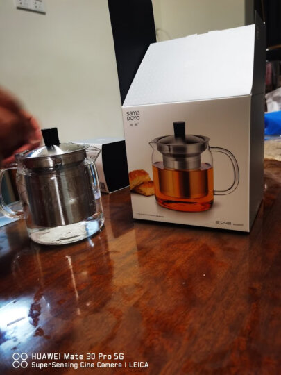 尚明耐热玻璃冲茶壶泡茶壶茶水分离过滤家用大容量泡茶器加厚茶具 2小杯+ 500ml 晒单图