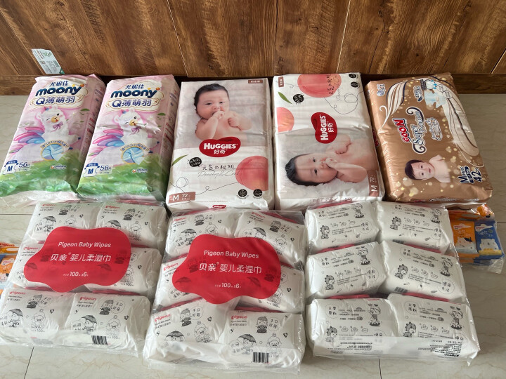 好奇（Huggies）铂金装纸尿裤M144片(6-11kg)中号婴儿尿不湿小桃裤裸感超薄透气 晒单图