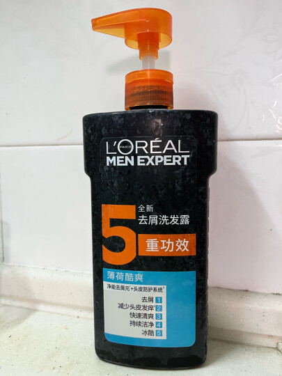 欧莱雅男士去屑洗发露(薄荷酷爽)700ml（新老包装随机发货） 晒单图