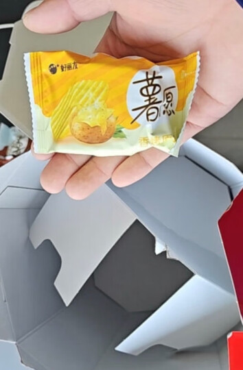 好丽友（orion）零食休闲零食薯愿薯片非油炸膨化食品清新番茄味 104g 桶装 晒单图