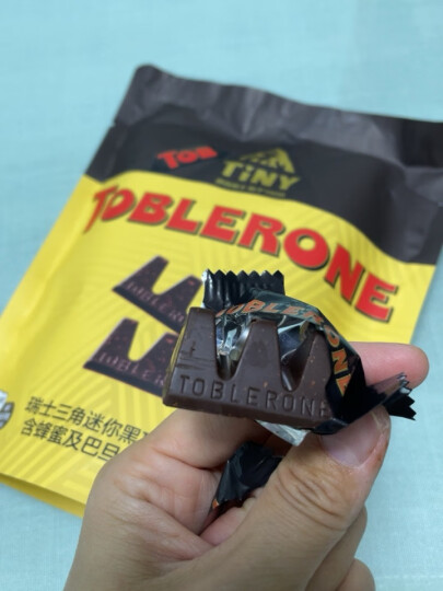 三角（Toblerone）瑞士黑巧克力含蜂蜜及巴旦木糖100g 休闲零食生日礼物女 晒单图