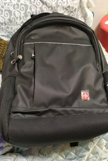 瑞士军刀威戈Wenger双肩包 商务笔记本电脑包14英寸双肩背包男女书包 黑色S859109045 晒单图