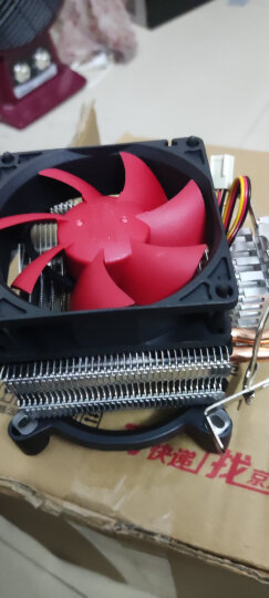 超频三（PCCOOLER）红海MINI CPU散热器（多平台/2热管/红海迷你/8cm风扇/附带硅脂） 晒单图