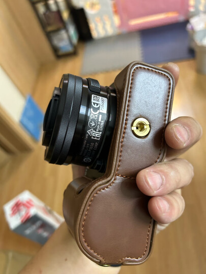 毕亚兹佳能（Canon）EOS RP 相机包底座皮套 半包保护套 手工制作 防滑耐磨仿皮底座咖啡色 XJ1 晒单图