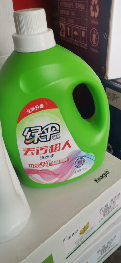 绿伞去污超人除菌除螨洗衣液4kg（薰衣芳菲） 深层清洁中性机洗手洗 晒单图