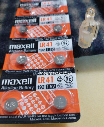 麦克赛尔(Maxell)LR41/192/392/L736/AG3 1.5V纽扣电池10粒装 电子手表计算器儿童玩具 晒单图