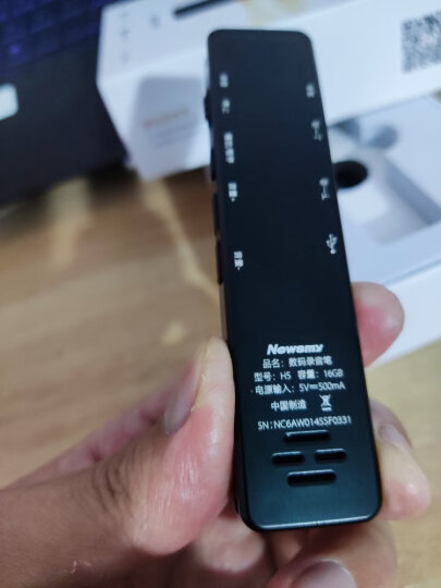 纽曼（Newsmy）录音笔 RV28 16G 时尚PCM无损录音 专业微型高清降噪便携学习培训商务会议留证FM收音机浅锖色 晒单图