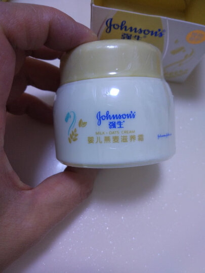 强生(Johnson) 婴儿燕麦滋养润肤霜 25g新包装宝宝儿童保湿滋润面霜 晒单图