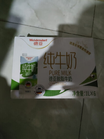 德亚（Weidendorf）德国进口脱脂高钙纯牛奶200ml*30盒优质乳蛋白学生营养早餐0脂肪 晒单图