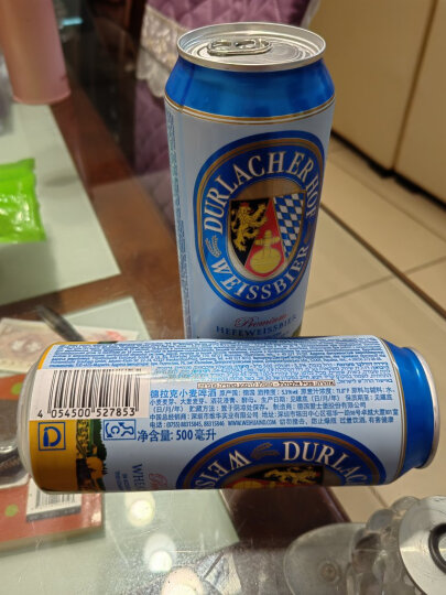 德拉克（Durlacher）猪年纪念版 小麦啤酒500ml*24听 整箱装 德国原装进口 麦香浓郁 晒单图