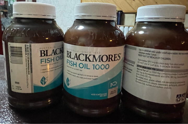 澳佳宝Blackmores鱼油深海鱼油成人Omega3含DHA EPA易吸收rTG型大罐装400粒/瓶软胶囊中老年成人 澳洲进口 晒单图