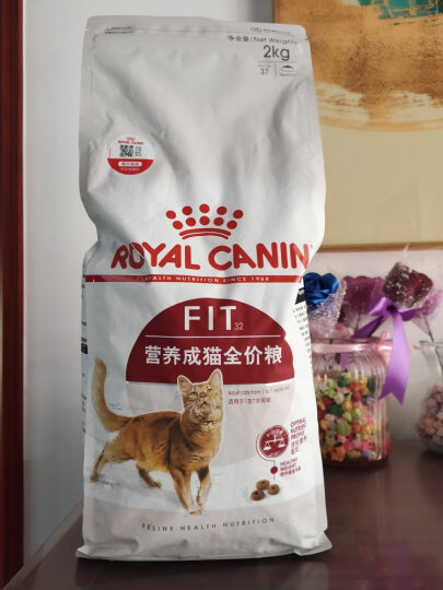 皇家猫粮 成猫猫粮 营养均衡 F32 通用粮 1-7岁 2KG 晒单图