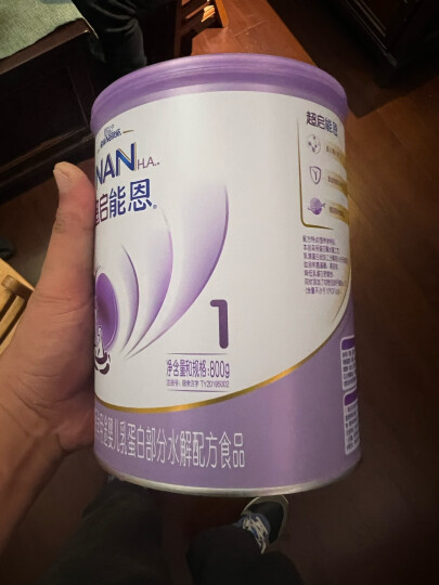 雀巢（nestle）超启能恩1段 婴幼儿乳蛋白部分水解配方奶粉（0-12个月适用）380克（德国原装进口） 晒单图