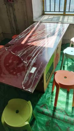华恺之星 塑料凳子 家用休闲餐椅子圆凳高凳小板凳简约大号浴室凳 红色 晒单图