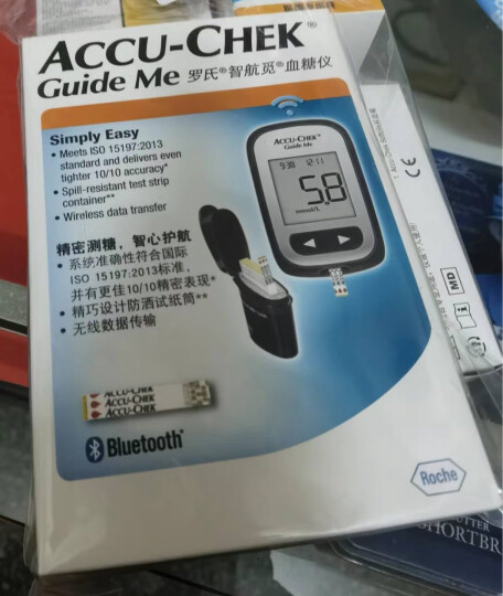 罗氏（ROCHE）血糖仪家用智航觅型免调码测血糖测试仪（100片试纸+100支采血针） 晒单图