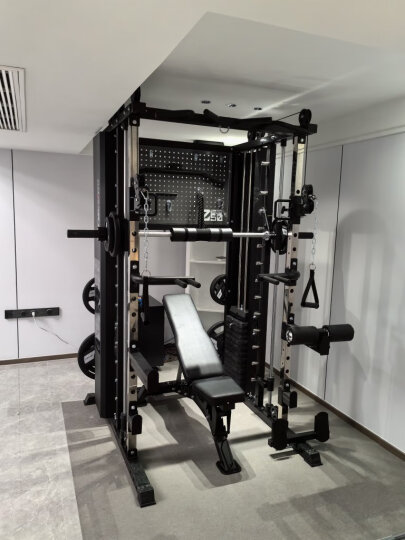 康强 综合训练器 多功能力量械 家用健身器材 三人站组合健身器材 单人站M8X铸铁80公斤配重 晒单图