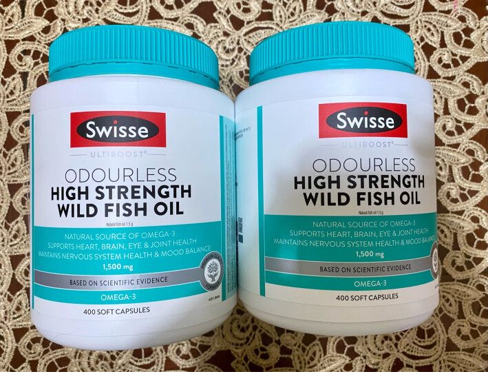 Swisse斯维诗 无腥高浓度深海鱼油胶囊1500mg 400粒/瓶 omega3 含DHA EPA 呵护心眼脑 原料纯净无污染 晒单图