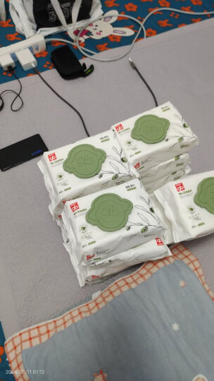 好孩子（gb）婴儿卫生湿巾 橄榄滋养湿巾80片*8包 新生儿湿纸巾 晒单图
