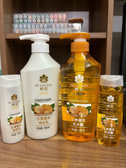 蜂花（BEE&FLOWER）550ml*2+100ml*2蜂花洗护套装 晒单图